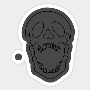 Skeleton head Sticker